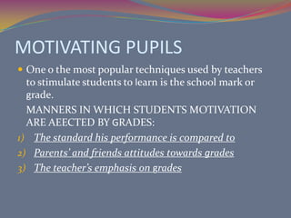 OBJECTIVE TYPE TESTS:Completion Items most useful in assessing student thinking at the lower cognitive levels of knowledge and comprehension.Matching items are also used to measure student’s thinking at the levels of knowledge and comprehension.Multiple-choice Items have the capacity to test not only for knowledge and comprehension but also for some higher-level thinking abilities.True-False Items are generally used yo assess knowledge level thinking. They can be prepared and graded relatively.