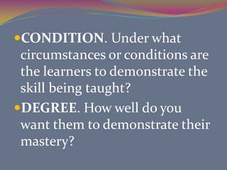 Focus on the learner not the teacher.