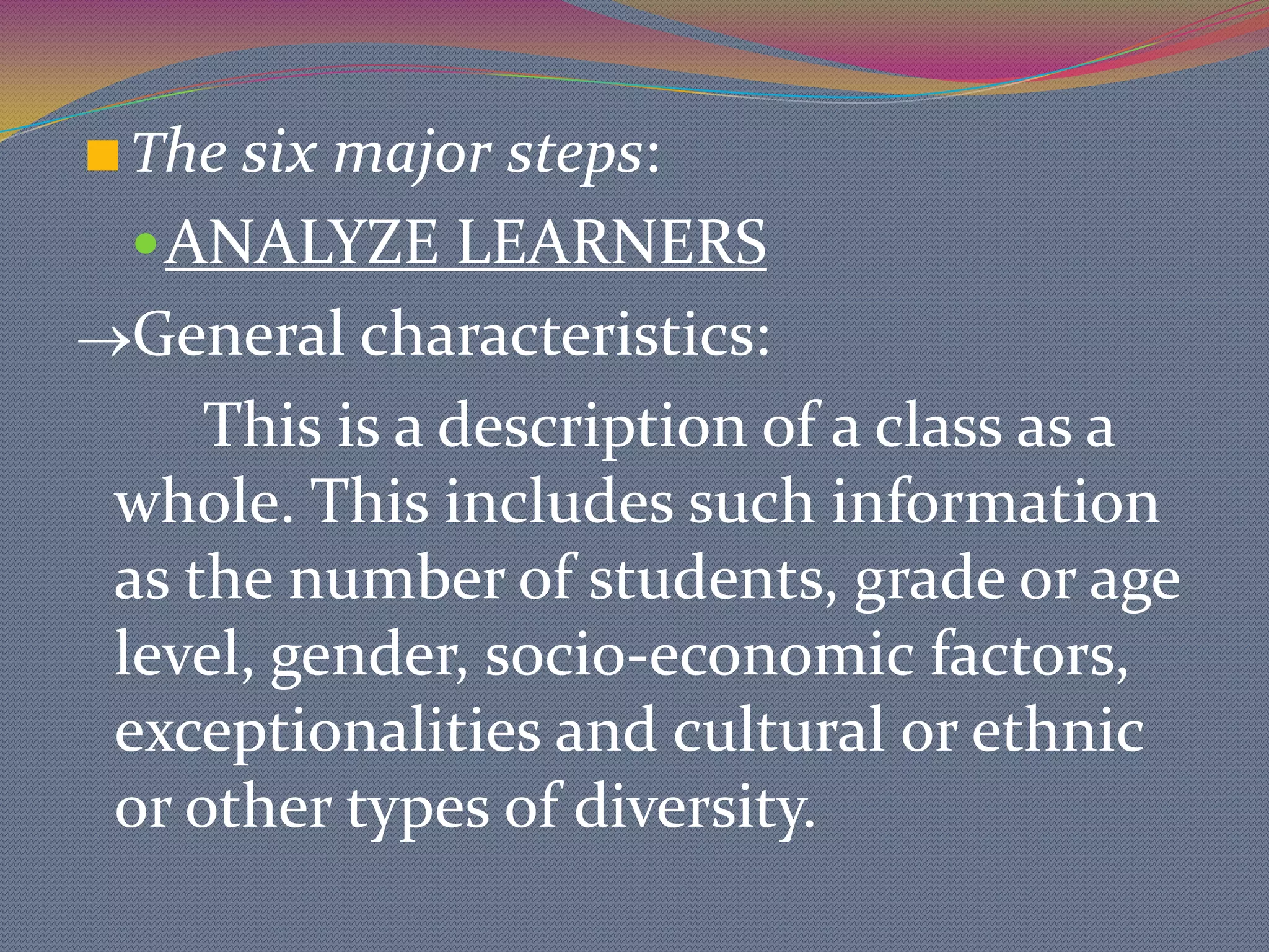 What is Assure Model?A procedural guide for planning and delivering instruction that integrates technology and media into the teaching process.A systematic approach to writing lesson plans.