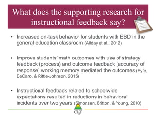 Instructional Feedback | PPTX