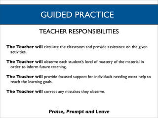 Guided Practice In Teaching Instructional Framework | PDF