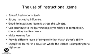 Introduction to Instructional games | PPTX | Educational Video Games ...