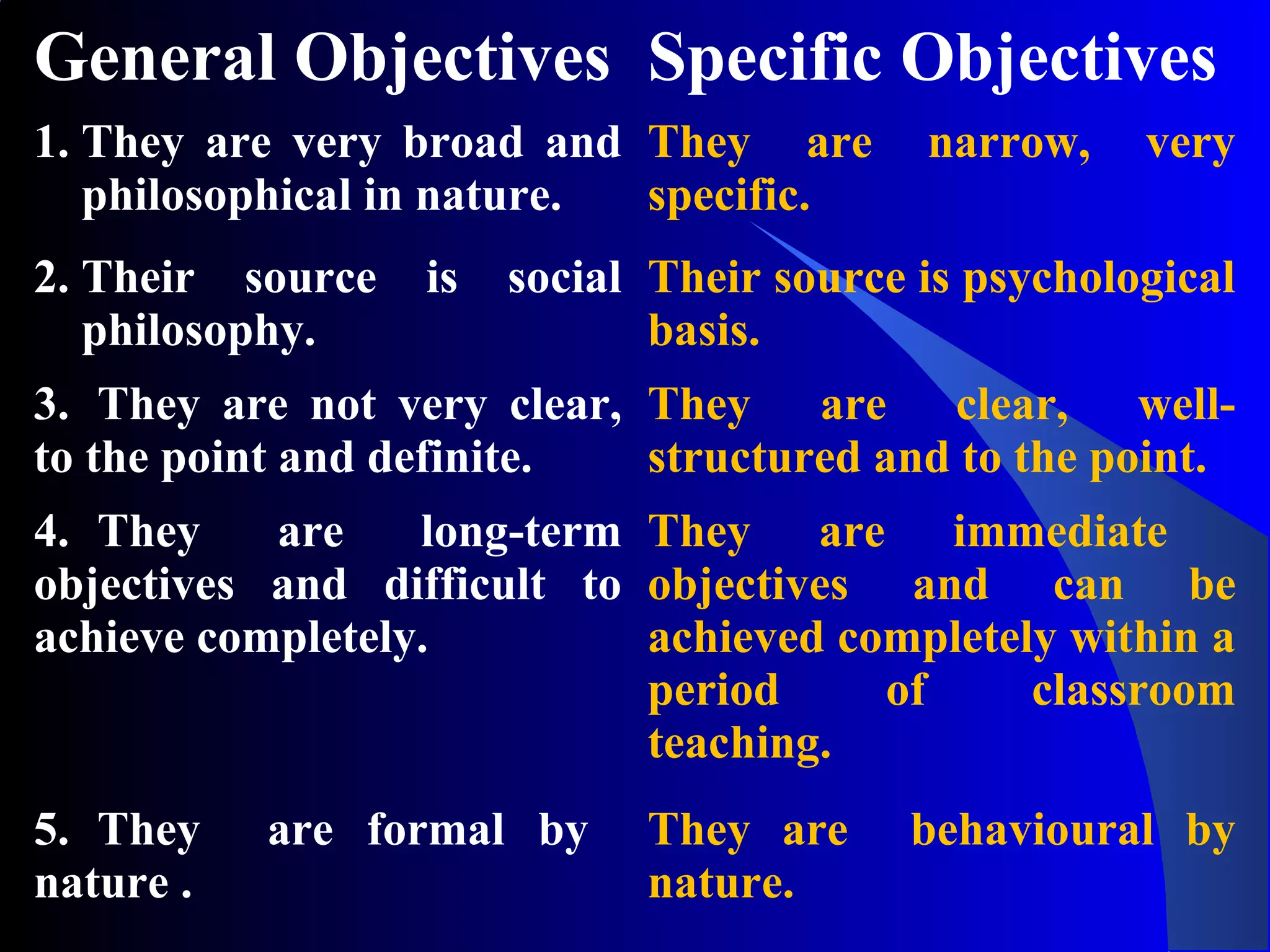 Instructional goals and objectives | PPT