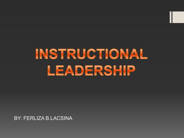 Instructional Leadership