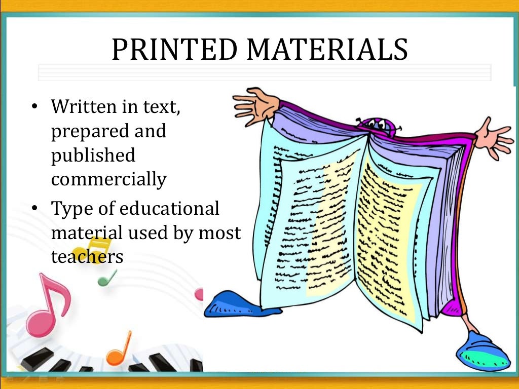 Instructional Materials & Technology Used in Teaching
