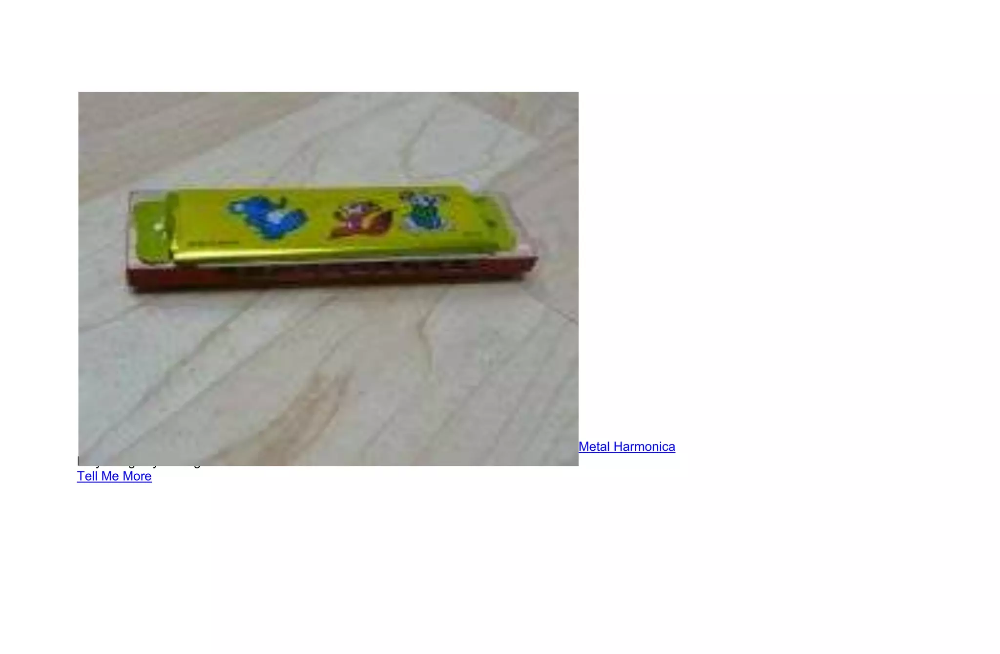 Metal Harmonica
Play Songs by Sliding Side-to-Side as You Blow
Tell Me More
 