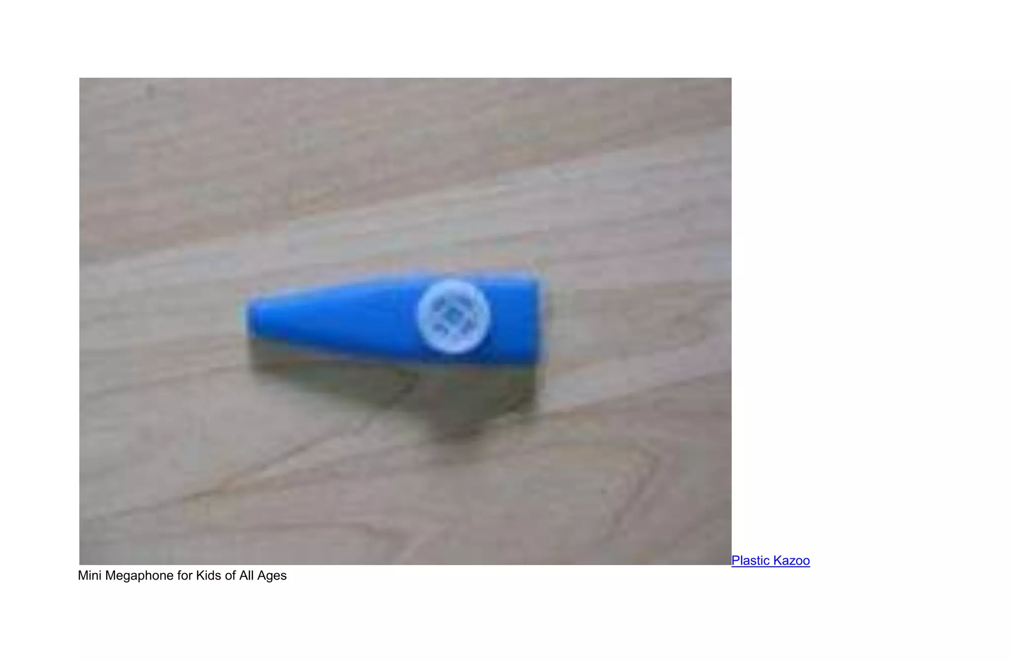 Plastic Kazoo
Mini Megaphone for Kids of All Ages
 