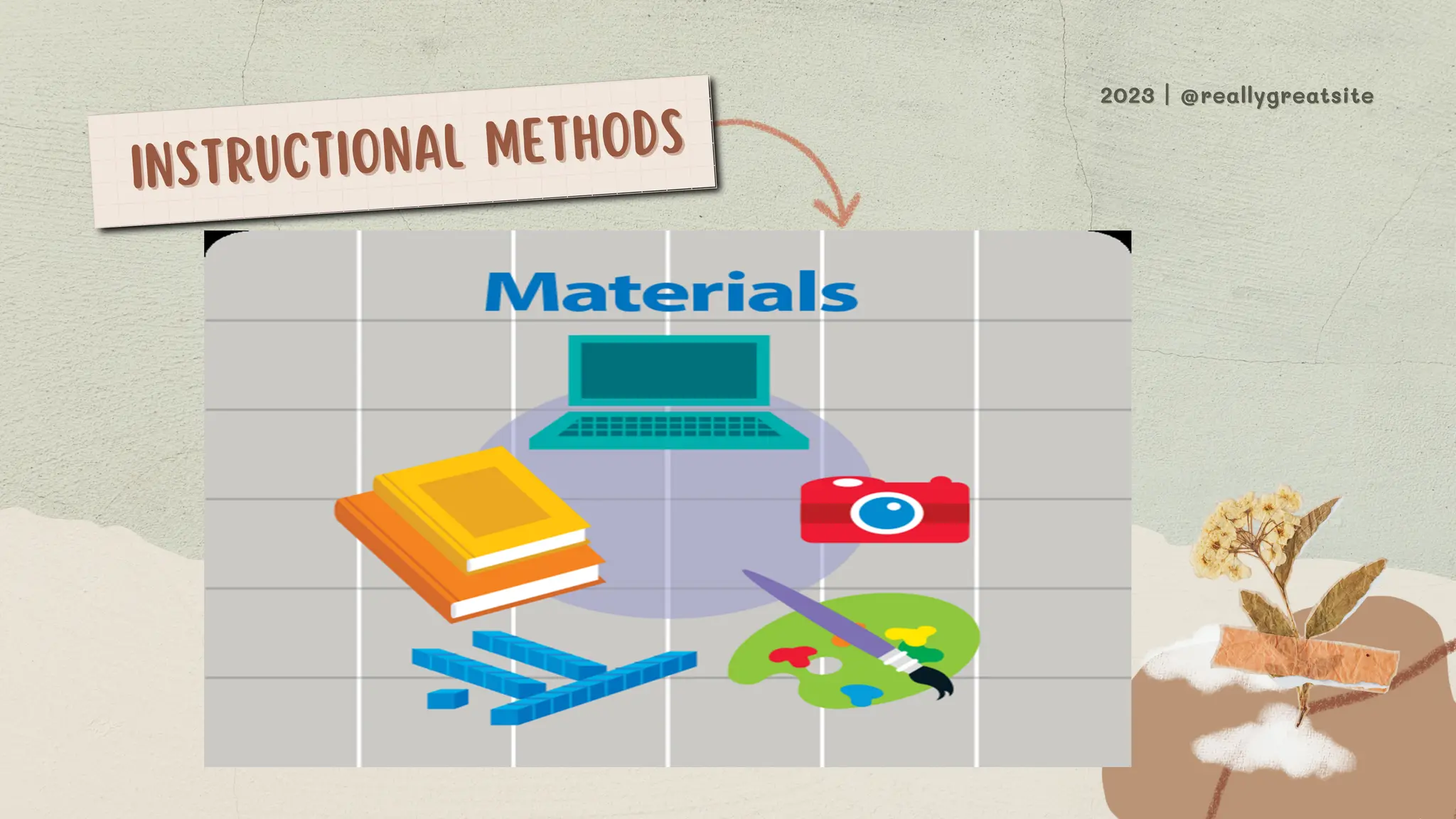 INSTRUCTIONAL METHODS
INSTRUCTIONAL METHODS
2023 | @reallygreatsite
2023 | @reallygreatsite
 