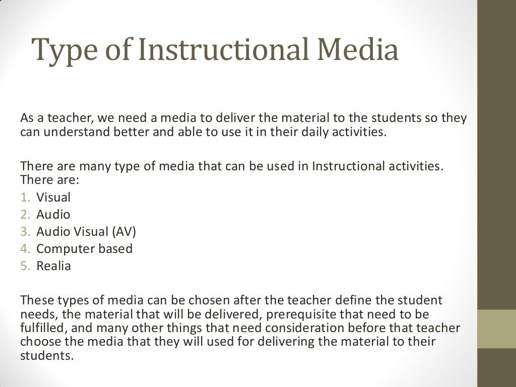 Instructional Media