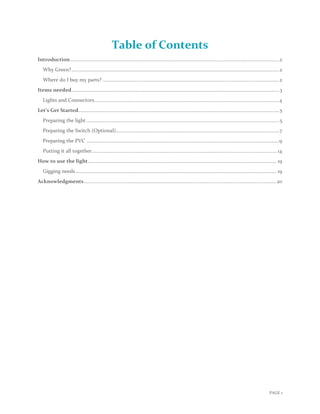 PAGE 1 
Table of Contents 
Introduction .....................................................................................