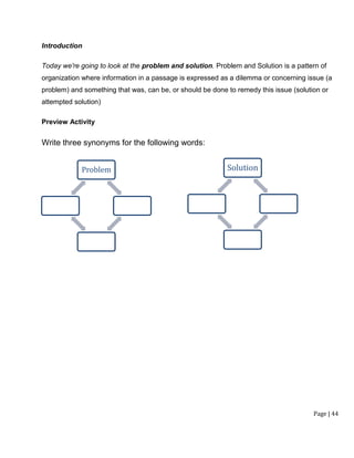 Issue/problem Synonym Module 6th grade | PDF