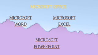 • Microsoft Word or MS Word (often called Word) is a
graphical word processing program that users can type with.
It is mad...