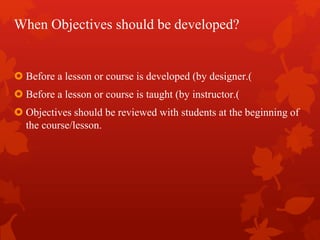 Instructional Objectives and Learning Outcomes | PPTX