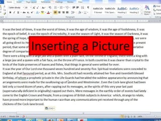 Inserting a Picture
 