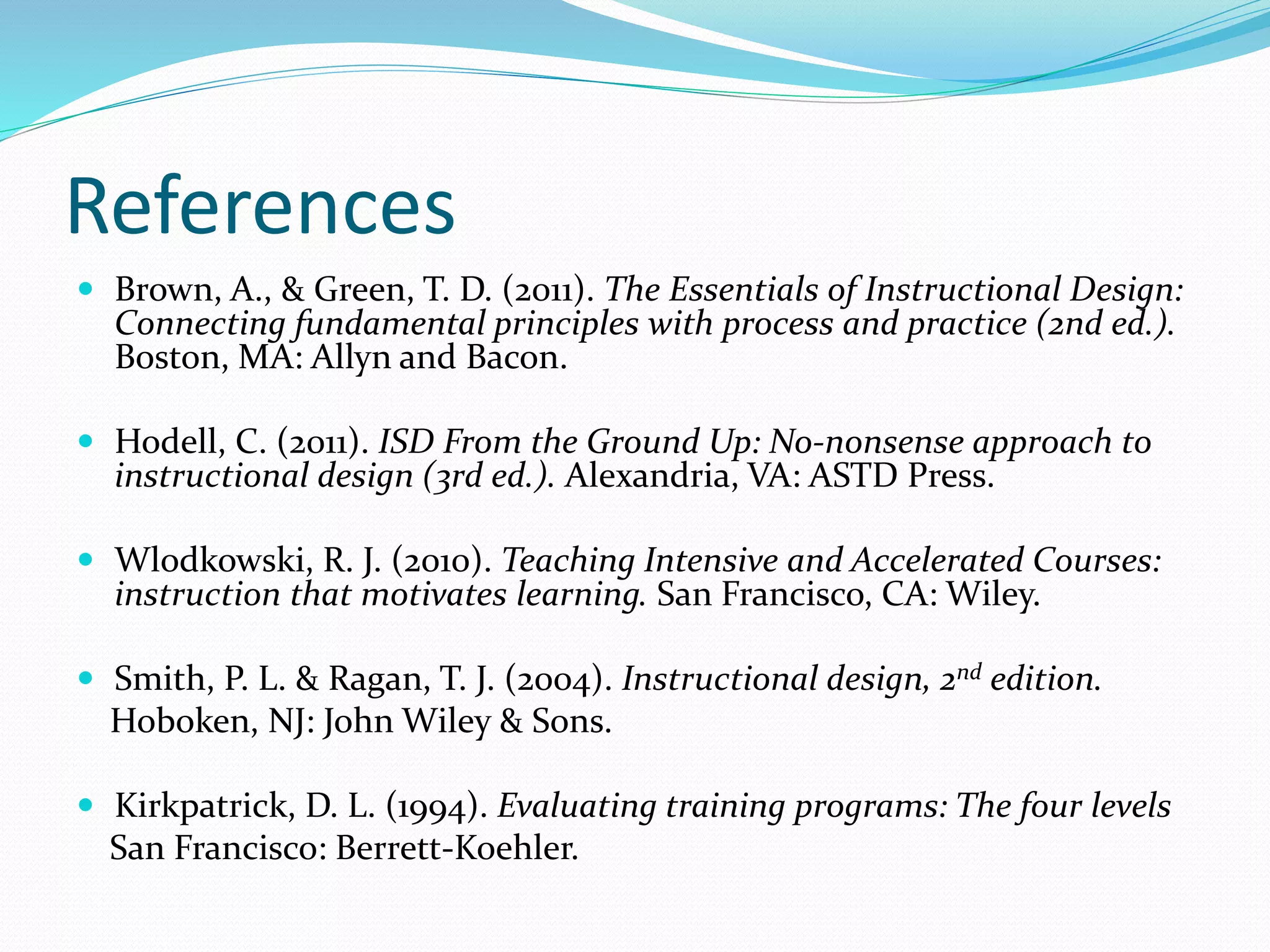 Instructional plan and presentation | PPSX