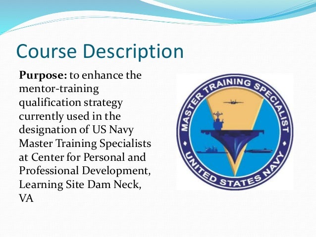 instructional plan and presentation master training specialist