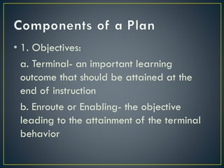 Instructional planning | PPTX