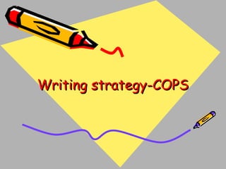 Writing strategy-COPS

 