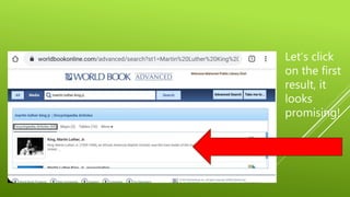 Let’s click
on the first
result, it
looks
promising!
 