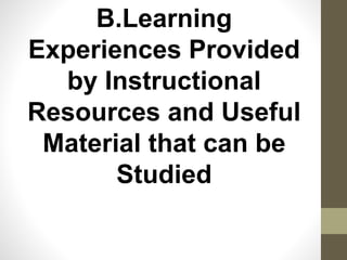 Instructional resources and materials for science teaching | PPTX