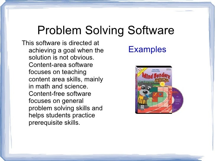 problem solving software examples