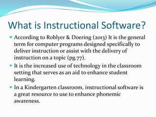 Instructional software Presentation | PPT