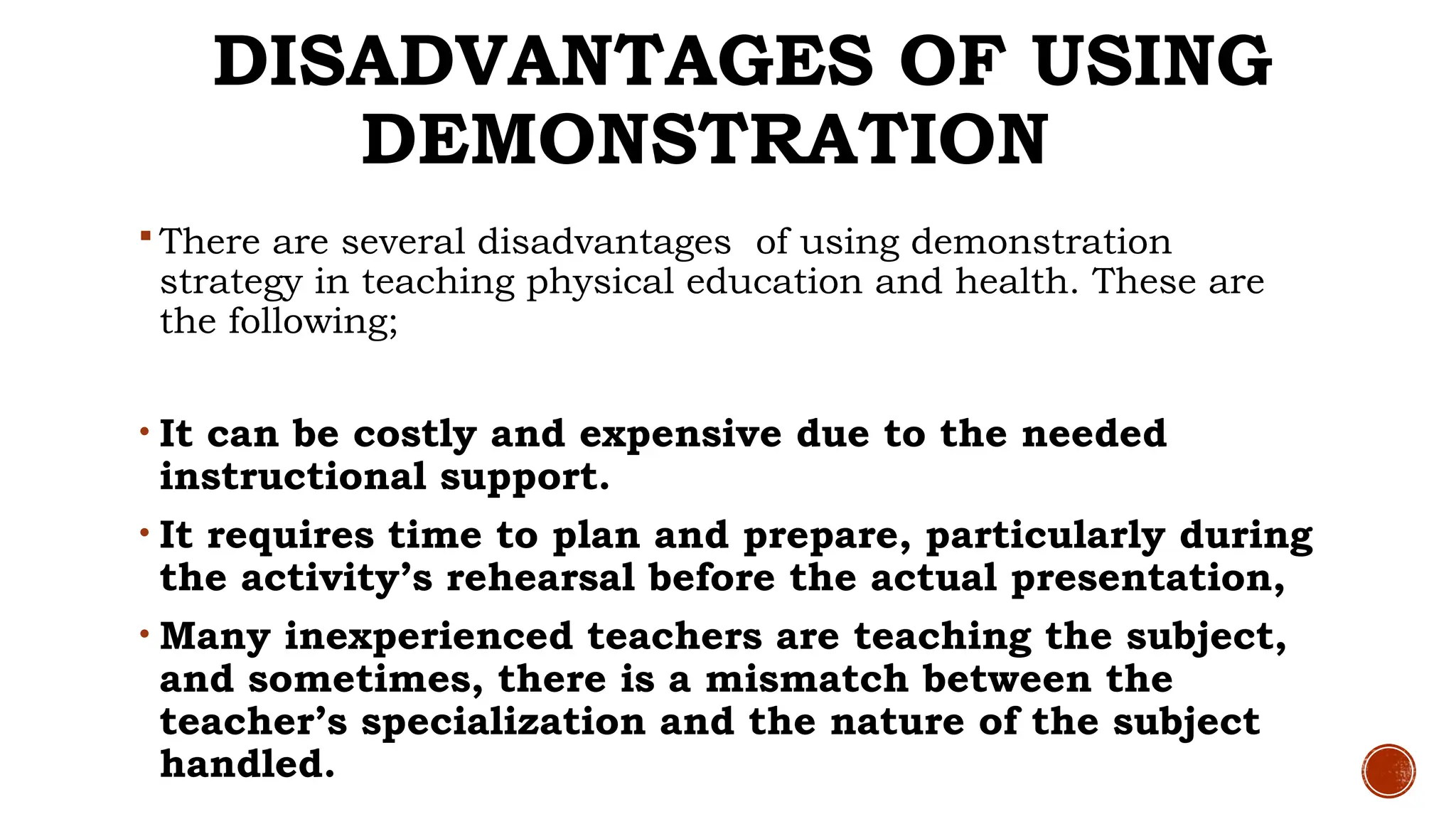Demonstration Strategy Instructional Strategies in Teaching Physical Education and Health.pptx