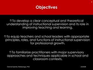 Instructional Supervision for Quality Teaching and Learning | PDF