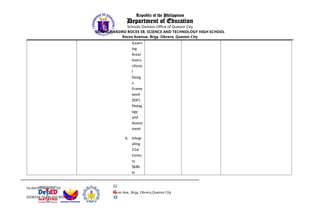 Cascading the MATATAG Curriculum for Grade 7 English Teachers ...