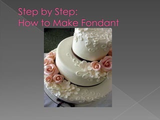 Step by Step:How to Make Fondant 