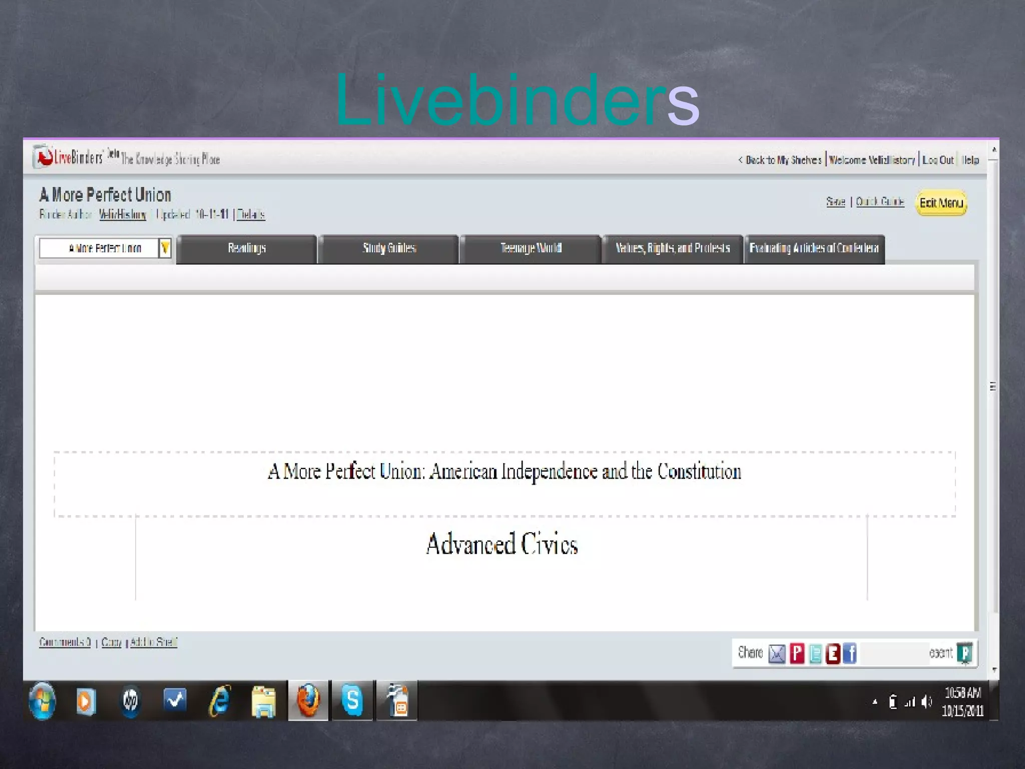 Livebinder s 