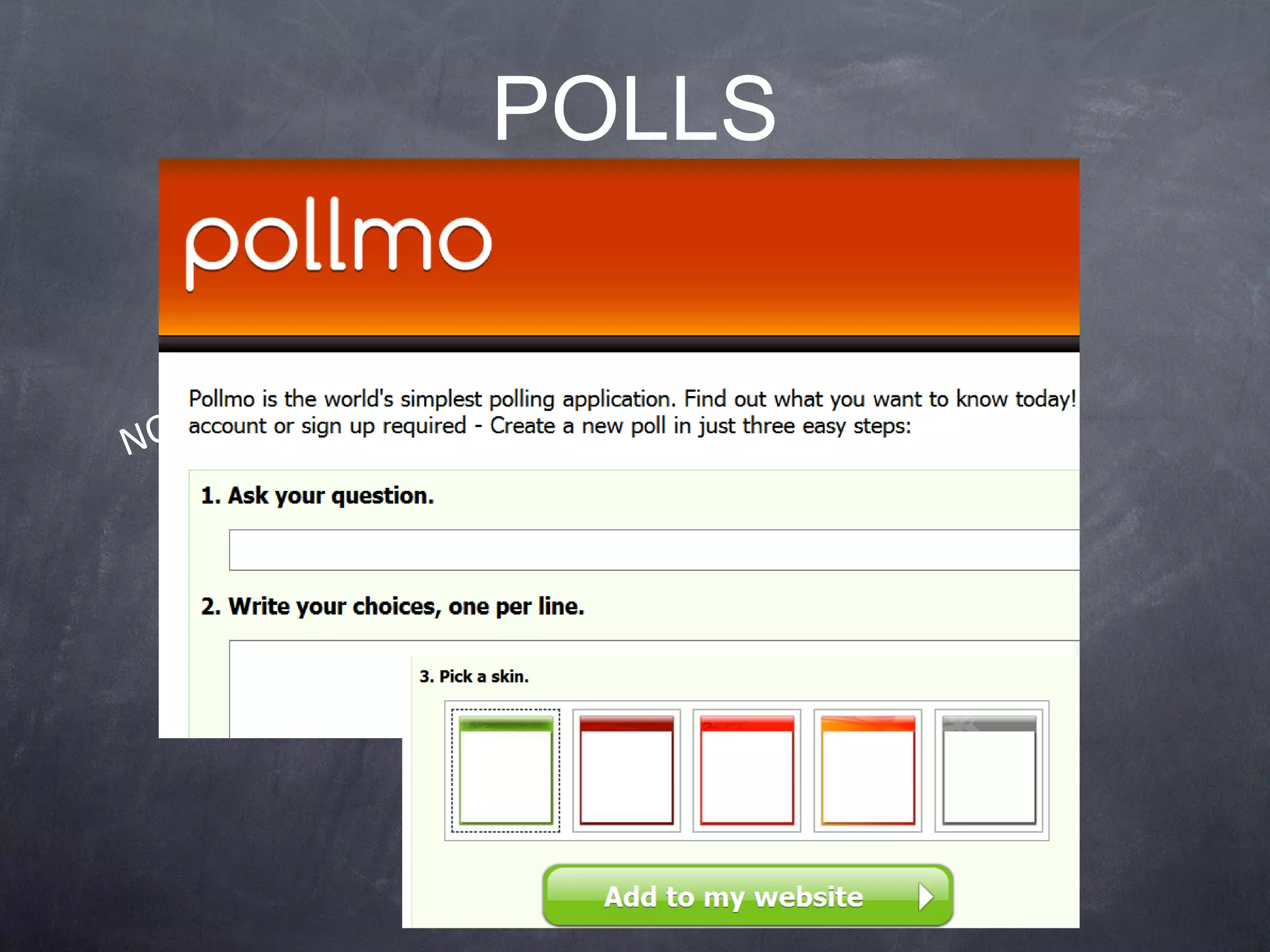 POLLS http://pollmo.com/ NO 