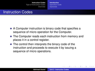 Instruction code | PDF
