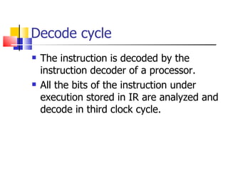 Instruction cycle | PPT