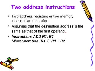 Instruction format | PPT | Programming Languages | Computing