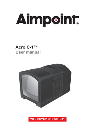 Acro C-1™
User manual
 