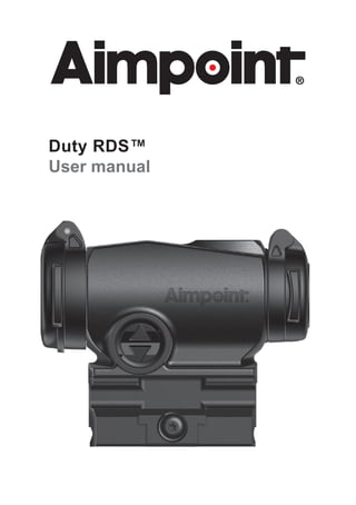 Product Sheet | Aimpoint Duty RDS | Optics Trade | PDF