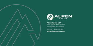  Instruction Manual | Alpen Optics Apex XP 5-30x56 | Optics Trade