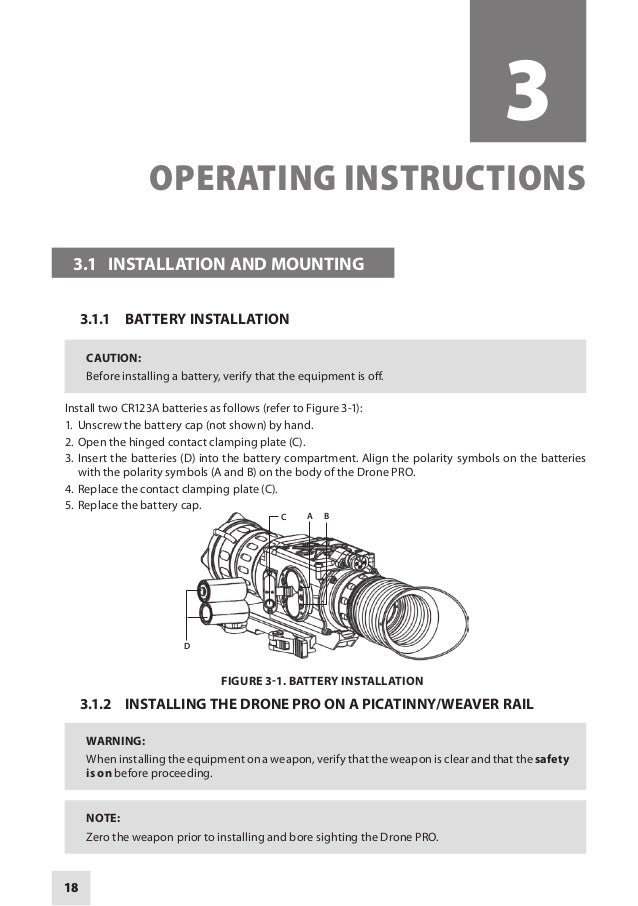 Instruction Manual Armasight Drone Pro 5x 10x Nv Rifle Scope Optics