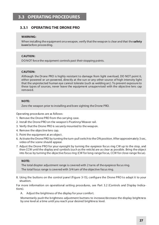 Instruction Manual Armasight Drone Pro 5x 10x Nv Rifle Scope Optics