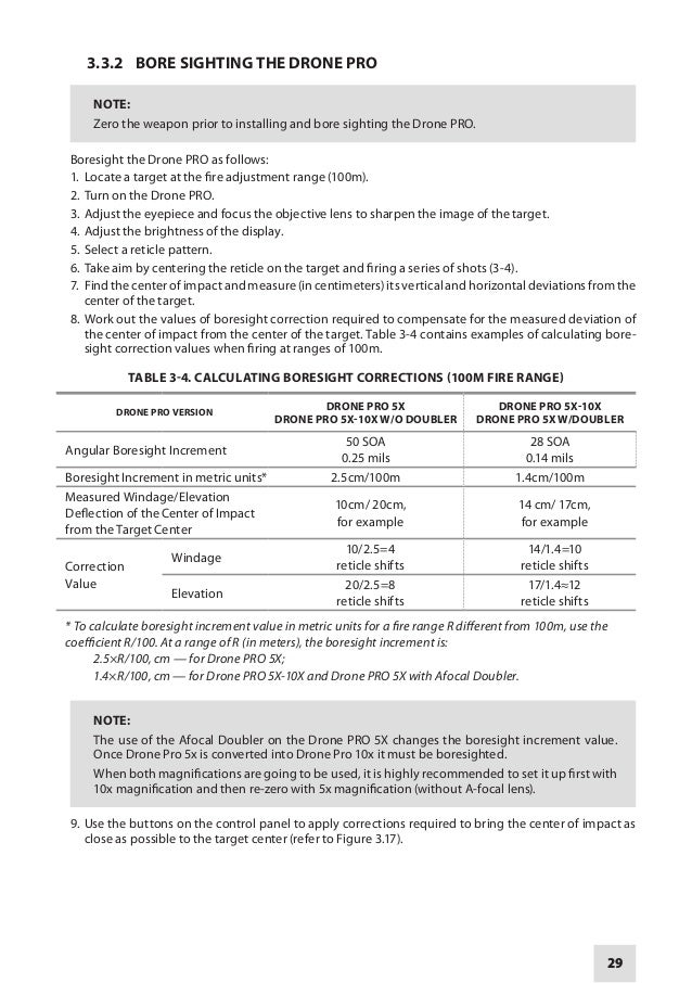 Instruction Manual Armasight Drone Pro 5x 10x Nv Rifle Scope Optics