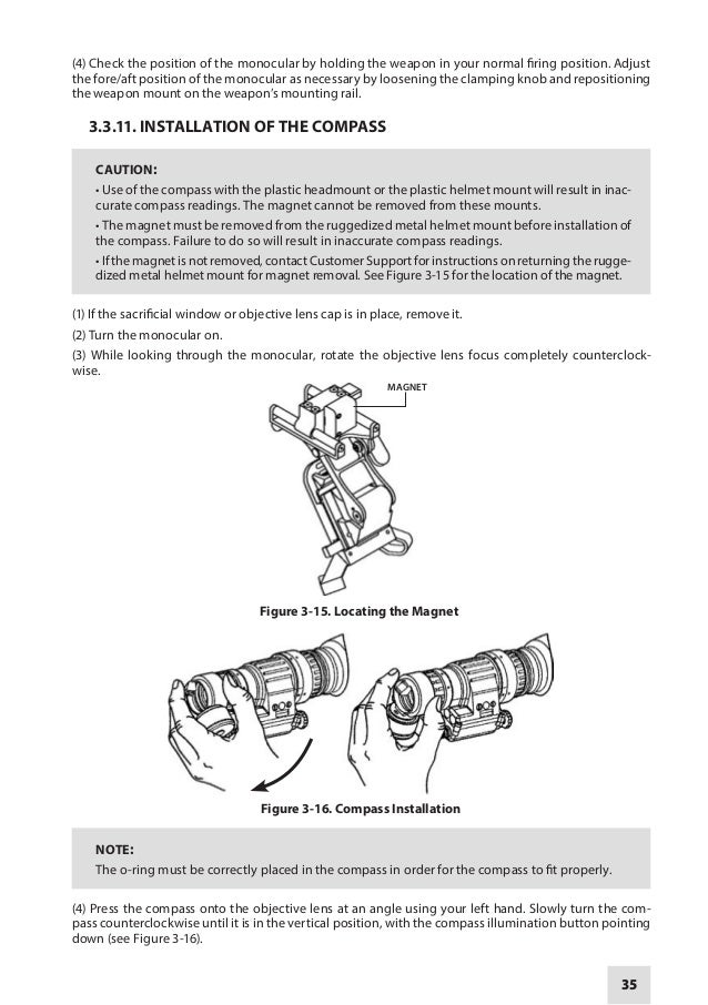 Instruction Manual ARMASIGHT PVS14 NV Monocular Optics Trade