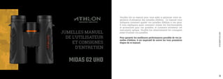 Instruction Manual | Athlon Midas G2 UHD Binoculars | Optics Trade