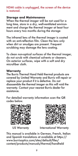 Instruction Manual | Burris BTH 25/35/50 | PDF
