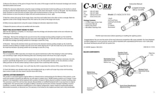 Voice - 540-347-4683
Fax - 540-347-4684
e-mail - sales@cmore.com
web - www.cmore.com
© C-MORE Systems 1993-2014 CMS-IB-C3-111014
Instruction Manual
C3 COMPETITION
RIFLE SCOPE
Reticle Focus
Adjustment Ring
Quick Focus
Eyepiece
Quick Zoom Magnification
Adjustment Ring
Windage Turret
Adjustment Knob
Cap
Objective
Lens
Elevation Turret
Adjustment Knob
Cap
Illumination Turret
Adjustment Knob
Battery Cap
MAJOR COMPONENTS
Congratulations! You are now the owner of the most advanced competition rifle scope available. You have displayed
excellent judgement in your purchase, and you will be rewarded with unparalleled performance. Use it with pride,
but please familiarize yourself with the system first.
PLEASE read instructions before operating or installing this sighting system.
Model: C3-1624-2-LTI-TJ1I
1-6x24
2nd Focal Plane
Locking Turret Knobs
Inches
TJ1 Reticle
Illuminated
Package Contents:
1 - C3 Rifle Scope w/Lens Caps
1 - Instruction Manual
1 - Reticle Data Sheet
1 - Microfiber Cleaning Cloth
MAINTENANCE
The C3 Competition Rifle Scope does not require any special maintenance other than keeping it clean and making
sure everything is tight. Doing the following after each shooting session will ensure the scope a long life.
1) Clean the exterior lenses. The hard coated glass lenses are very durable, but periodic cleaning is necessary. Use only
products specifically designed for use on coated lenses. Dust, dirt and powder residue can be very abrasive, so blow
offany particles on the lens before wiping to help to protect from scratching while cleaning.
2) Clean the exterior of the scope. Use a soft clean dry cloth to wipe down the exterior of the scope (Not the Lens).
3) Check the battery cap, elevation knob cap, and windage knob cap, as well as all scope ring screws and mounting
base screws to make sure they haven’t become loose after firing.
LIMITED LIFETIME WARRANTY
This product is warranted against original defects in material and/or workmanship for the lifetime of the product. In the
event your product is found to be defective, we will repair or replace your C-MORE Systems product at no charge*. If your
product is not repairable it will be replaced with a product of equal or better physical condition in perfect working order.
This warranty is void if the unit has been abused, disassembled, or modified/tampered with in any way from its original
configuration. This warranty does not apply to defects caused by normal wear and tear, improper handling, incorrect
installation, accidents, alterations/modifications to the original configuration, repairs made by unauthorized parties,
aftermarket accessories, or abnormal use. This warranty is not limited to the original purchaser and is fully transferable.
RESETTING ADJUSTMENT KNOBS TO ZERO
After live fire sighting is complete, it is necessay to reset the windage and elevation knobs to the zero indicators by
following this proceedure:
1) Windage - Remove the windage knob cap and remove the windage knob by pulling straight out. Re-install the
windage knob by slliding it straight onto the turret stem while aligning the“0”with the index line on the turret base.
Re-install the windage cap being carefull not to damage or twist the o-ring.
2) Elevation - Remove the elevation knob cap and remove the elevation knob by pulling straight up. Re-install the
elevation knob by slliding it straight onto the turret stem while aligning the“0”with the index line on the turret base.
Re-install the elevation cap being carefull not to damage or twist the o-ring.
3) Measure the distance of the point of impact from the center of the target in both the horizontal (windage) and verticle
(elevation) planes and record.
4) Make the necessary adjustments using the scopes windage and elevation knobs by pulling up on the knobs to unlock,
turning to make the desired adjustment, and pushing in to lock. Each click equals 1/2 inch @ 100 yards. Turn the elevation
knob clockwise to move the point of impact down and counterclockwise to move up. Turn the windage
knob clockwise to move the point of impact left and counterclockwise to move right.
5) Next fire a three shot group. At the target, draw a line from each bullet hole to the other to form a triangle. Mark the
apparent center of the triangle. Measure from this mark to the center of the target and record.
6) Make necessay adjustments using the scopes windage and elevation adjustment knobs.
7) Repeat this process until you are satisfied with the results.
- 1 -- 4 -
 