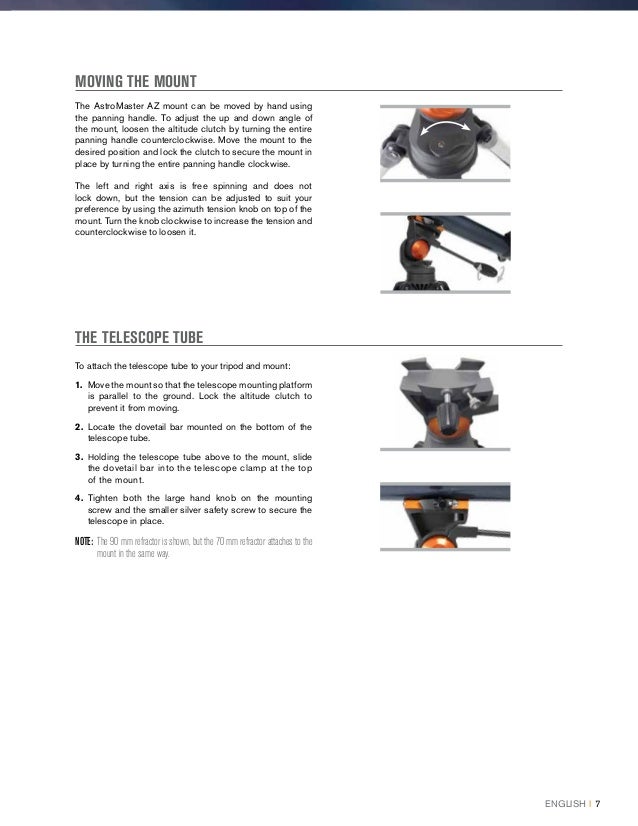 Instruction Manual | Celestron AstroMaster AZ Telescopes | Optics Tra…