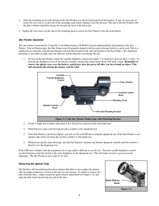 Instruction Manual | Celestron NexStar 5SE Telescopes | Optics Trade