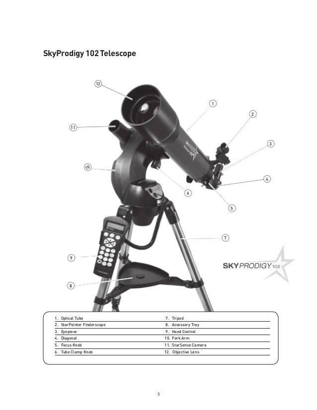 Instruction Manual Celestron Prodigy 6 Telescopes Optics Trade