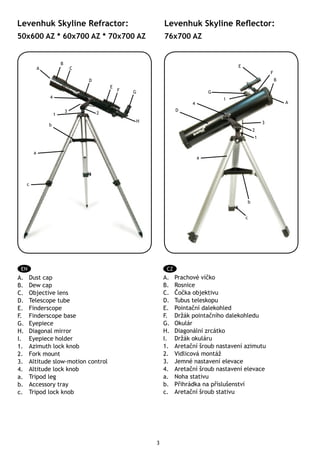 Instruction manual | Levenhuk Skyline AZ Telescopes | Optics Trade
