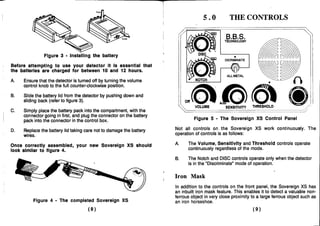 Instruction manual sovereign xs